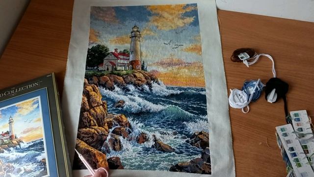 Вышивка. Готовая работа Маяк Dimensions Rocky Point (Роки Поинт) смотреть онлайн