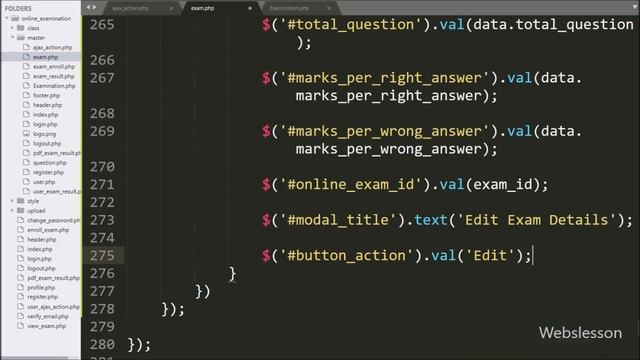 8 - Edit Schedule Exam Details - Online Examination System in PHP смотреть онлайн