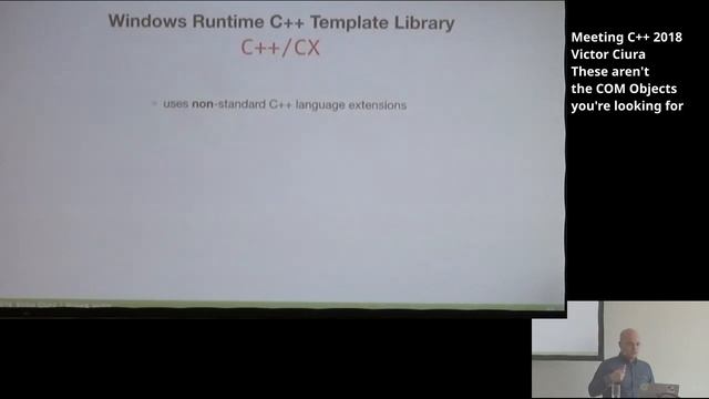 These aren't the COM Objects you're looking for - Victor Ciura - Meeting C++ 2018 смотреть онлайн
