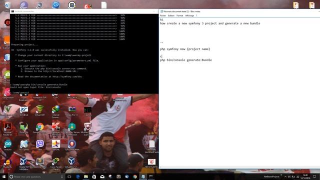 How create a new symfony 3 project and how generate a new bundle смотреть онлайн