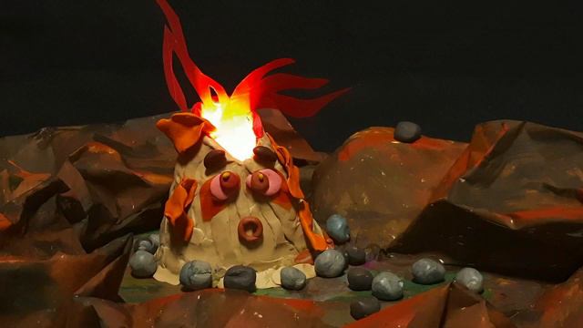 "ВУЛКАН", анимационный скетч (автор - Илья КУКУРУЗА, 6 лет) смотреть онлайн