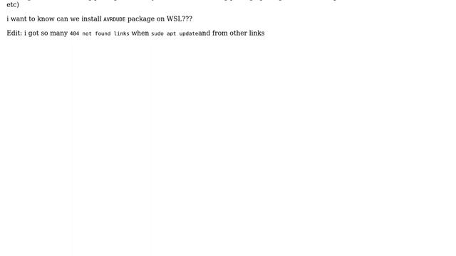 Ubuntu: avrdude apt package on WSL смотреть онлайн