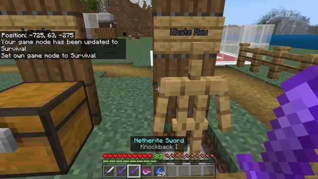 Sweeping Edge Enchantment REVAMPED! |Minecraft Bedrock| смотреть онлайн