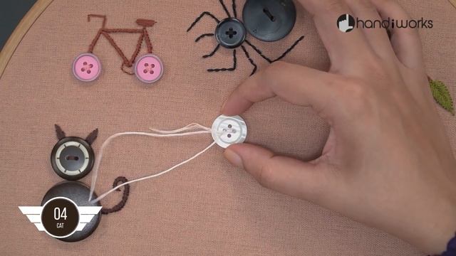 10 CUTE BUTTON EMBROIDERY ART: Simple Stitching Ideas смотреть онлайн