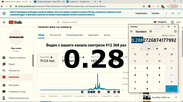 Сколько YouTuBe платит за 1000 просмотров в России и США !??Реальная статистика!! смотреть онлайн
