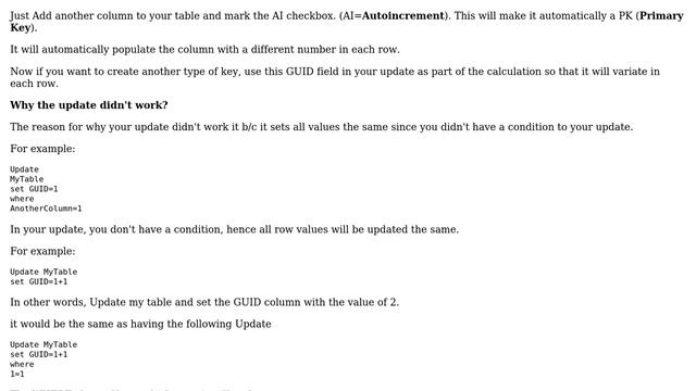 Databases: Update function to enter random/unique GUID per row (2 Solutions!!) смотреть онлайн