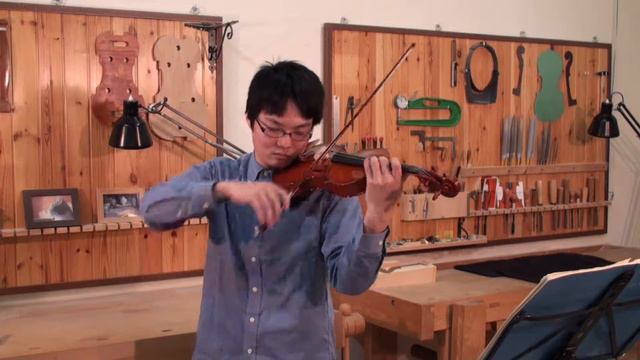 Wano Kosei plays the violin Stradivari model made by Kikuta Hiroshi 4 смотреть онлайн