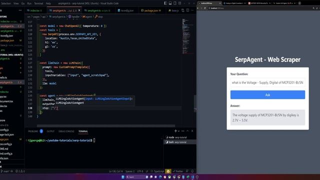 How to use ChatGPT to Scrape the Web | React + Langchain AI Tutorial смотреть онлайн
