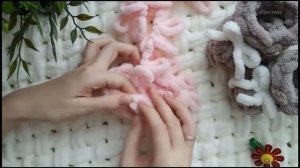 Пинетки из пряжи Alize Puffy. Мастер - класс.