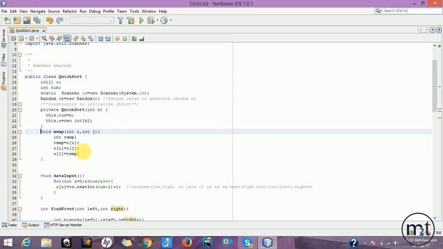 IMPLEMENTATION OF QUICK SORT IN JAVA - PART 2 смотреть онлайн