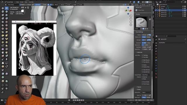 Horny Girl sculpt in blender part 2 смотреть онлайн