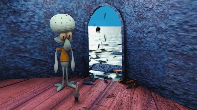 Squidward Kicking Everyone Out of His House смотреть онлайн