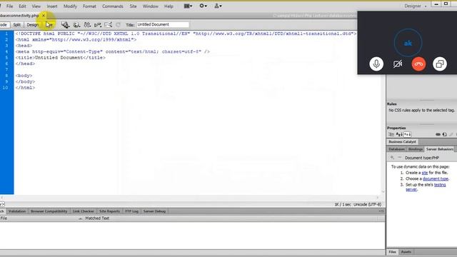 Database Connectivity in PHP and MYSQL смотреть онлайн