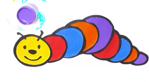 Рисуем Радужную Гусеницу смотреть онлайн