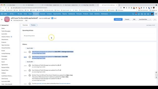 Sending out Zoho Creator form that updates CRM data смотреть онлайн