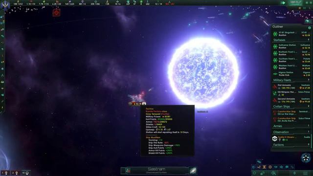 Stellaris - Final battle against the Nanite swarm смотреть онлайн