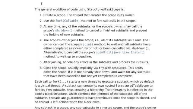 Java 21: Feature #15 - JEP 453: Structured Concurrency (Preview) смотреть онлайн