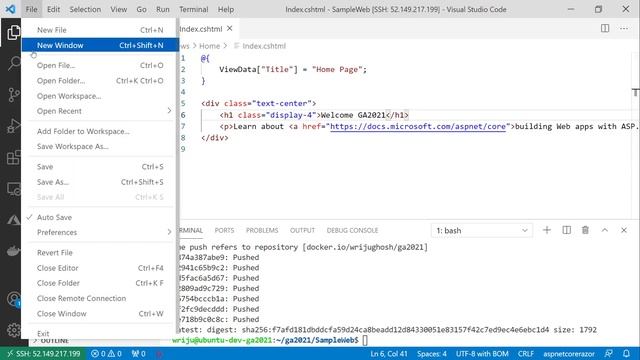 03 Pushing Container to ACR and running it ACI смотреть онлайн