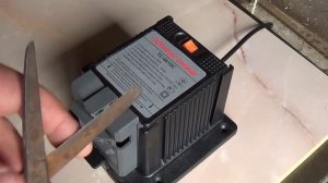 Заточной станок Энергомаш ТС-6010С. Заточка сверл, ножей, ножниц, стамесок и зубил.