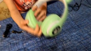 Обзор светящихся детских наушников "Кошачьи ушки" CAT EAR P33M