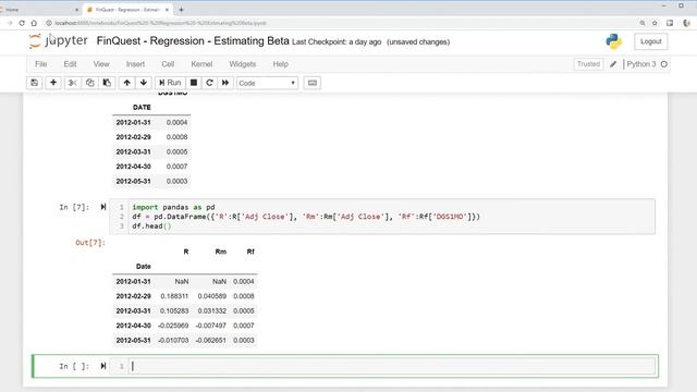 How to run a Regression Model on Stock Returns in Python Part II? смотреть онлайн