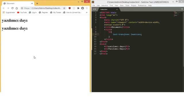 CSS-18 Text-transform Özelliği(uppercase/lowercase/capitalize) смотреть онлайн