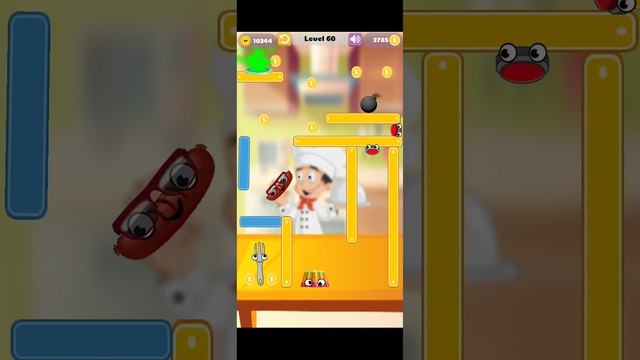 Catch a Sausage Physic puzzle - Gameplay Walkthrough (Android, IOS) Part - 4 смотреть онлайн