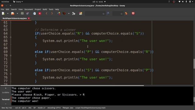 Java Game Tutorial: Rock, Paper, Scissors Part 2 (with Loops) смотреть онлайн