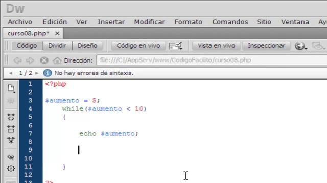 Tutorial PHP - 7. Bucle While смотреть онлайн