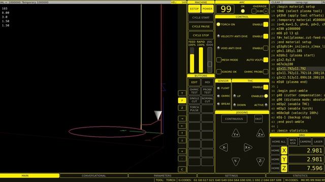 Moving/Ramp pierce via Linuxcnc using customised Plasmac component with QTPlasmac UI. смотреть онлайн