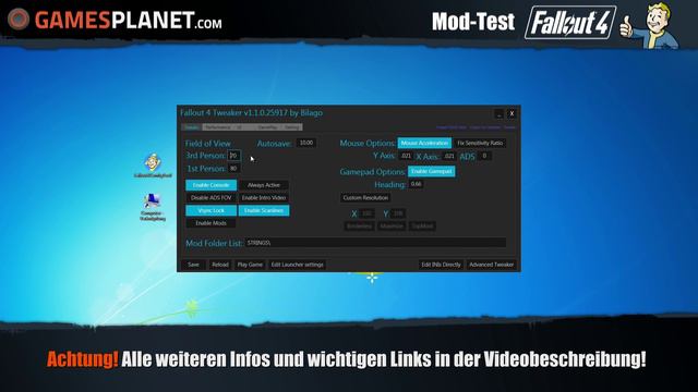 FALLOUT 4 MOD TEST [01] ★ Configuration Tool von Bilago ★ Tutorial Deutsch смотреть онлайн
