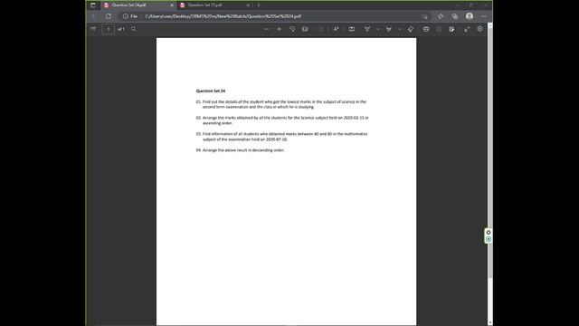Data Base Task 24 | DBMS Question Session | 1st Year | Java Institute | M.Kaveen Punsara смотреть онлайн