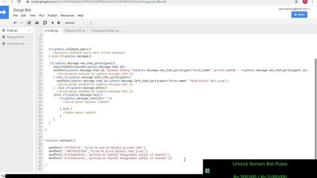 Telegram Bot - Cek Id Group, Channel dan User beserta fungsinya смотреть онлайн