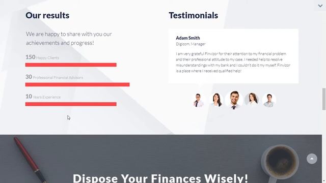 FinVisor Business Consultant WordPress Theme смотреть онлайн