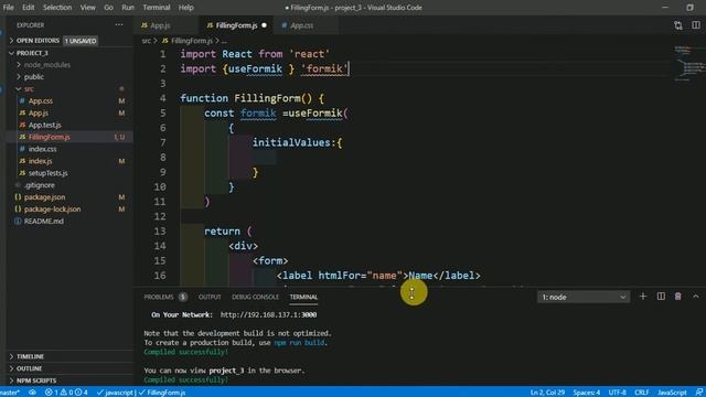34 - How to give initial values to Form Fields in React using Formik смотреть онлайн