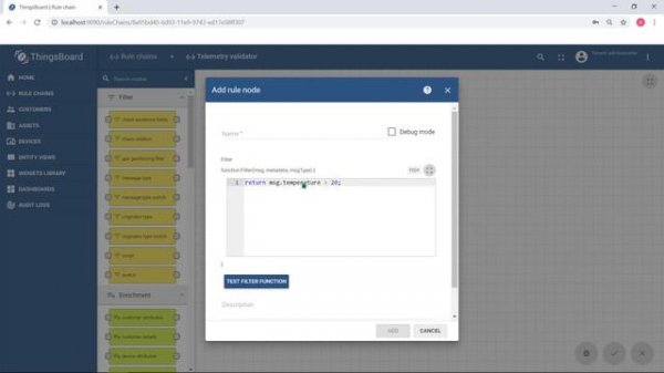 ThingsBoard CE education: Lesson 5. Rule engine
