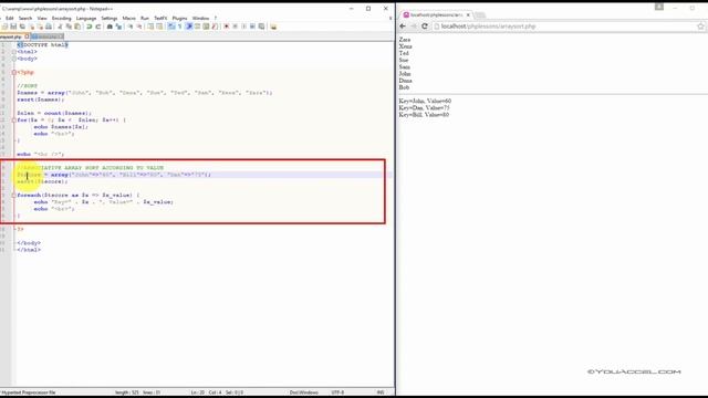 PHP Sorting Arrays | Tutorial смотреть онлайн