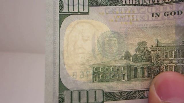New $100 bill - Benjamin Franklin Watermark смотреть онлайн