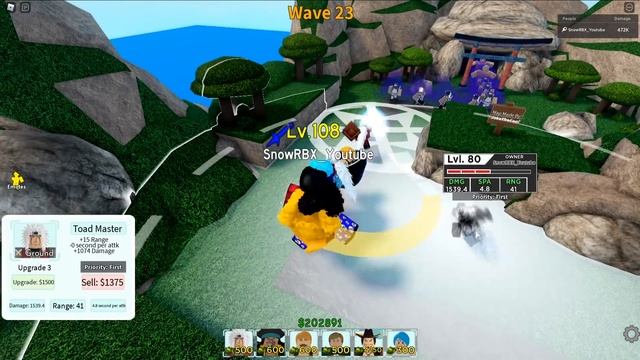 LVL 80 Jiraiya flexes his jutsu on All Star Tower Defense | Roblox смотреть онлайн