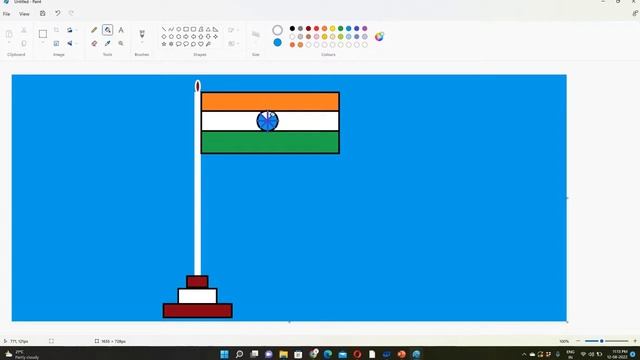 Draw Indian National Flag In Paint Application |Krish Excel Anywhere| смотреть онлайн