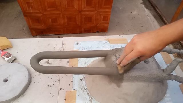 Como fazer vasos de cimento com molde de areia e toalhas смотреть онлайн