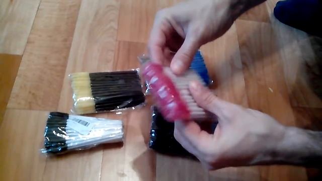 Распаковка набор из 50 кисточек для туши за 90руб с Алиэкспресса смотреть онлайн