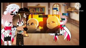REACTION TO UNDERVERSE 0.7 PART 2 | Реакция на андервёрс часть 2—underverse (gacha club) #undervers