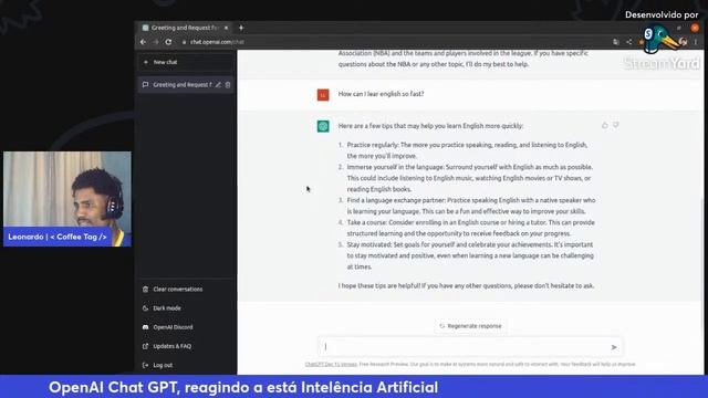 OpenAI Chat GPT, reagindo a está Inteligência Artificial смотреть онлайн