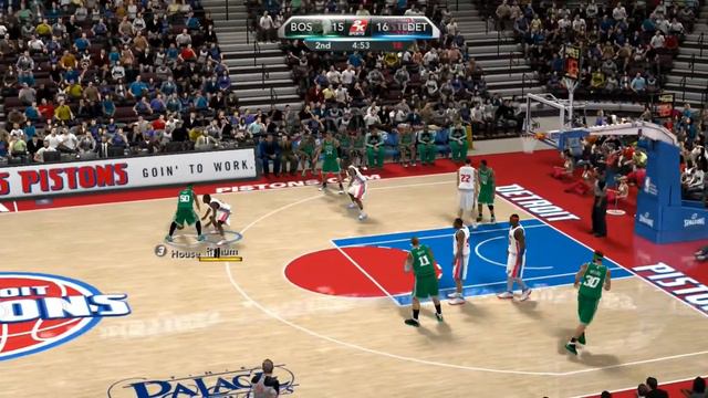 NBA 2K10 (Gameplay): Detroit Pistons vs. Boston Celtics (1st & 2nd Quarter) смотреть онлайн