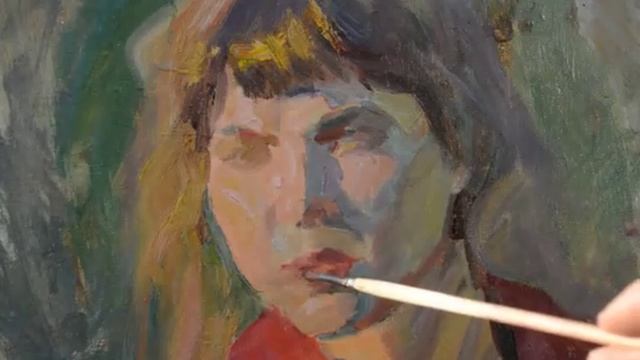 Длительный этюд головы на пленэре с Константином Блиновым. ШАГ 2 смотреть онлайн