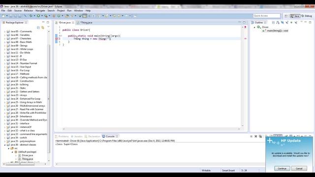 Learn Java - Beginner 37 - Abstract Classes and Abstract Methods смотреть онлайн