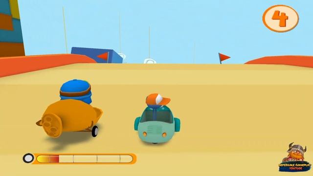 Pocoyo Racing | Cartoon Game Walkthrough Nintendo Wii Games Racer Loula