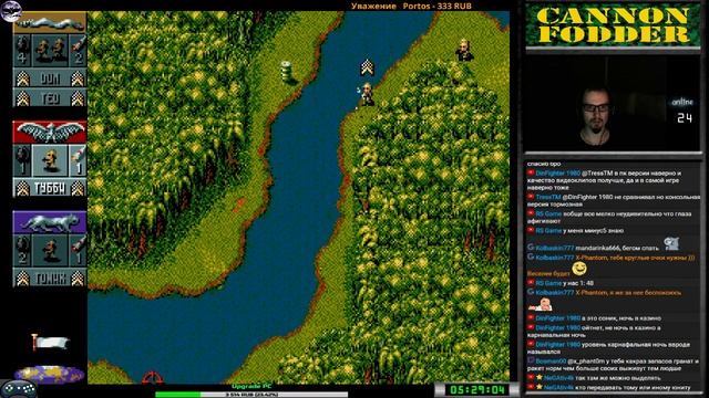 Cannon Fodder тренеровки | Игра на (SEGA Genesis, Mega Drive) Virgin 1993 Стрим RUS смотреть онлайн