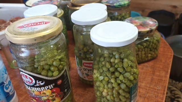 Зелёный горошек консервированный на зиму.Рецепт. Прячем урожай в баночки) смотреть онлайн